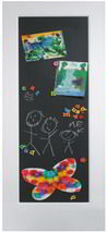 Custom aluminum closet door with magnetic chalkboard